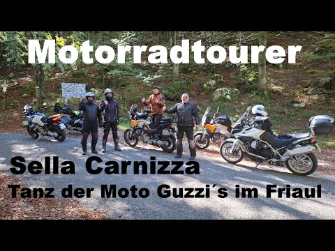 Moto Guzzi Motorrad Tour Sella Carnizza –Die Guzzi´s über den  verborgenen Pass im Friaul- Slowenien