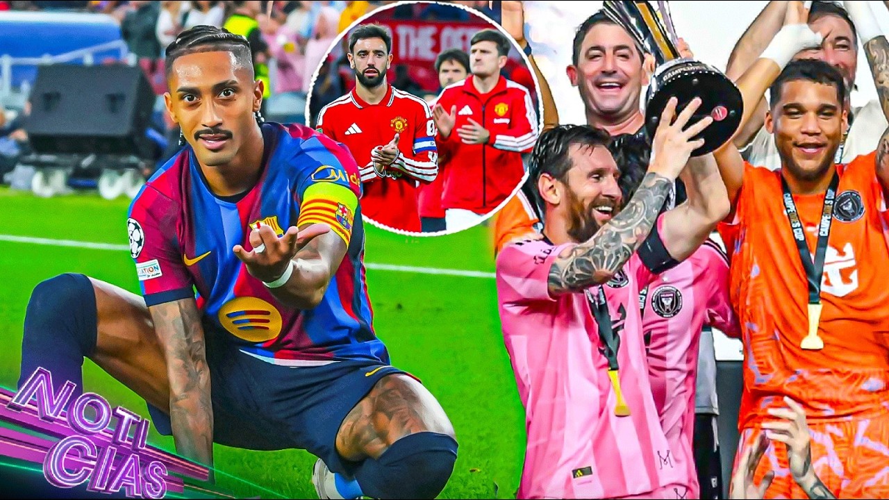 Raphinha NO está en su prime | Messi ganar nuevo trofeo | Crisis en el United, les piden irse