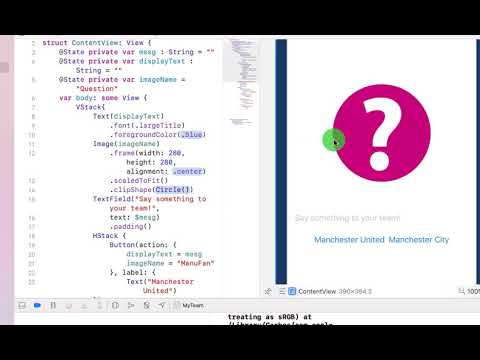 MyTeam! Writing an iOS App with SwiftUI (Text, TextField,Button,Image)