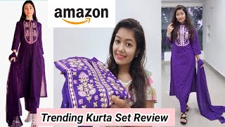 Amazon Trending Kurta Set Review & Try-on | Kurta set under 699/- || Krrish Sarkar