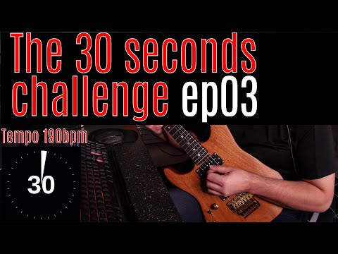 3 note per string Alternate Picking Workout (80-190bpm) || The 30 seconds guitar challenge ep03