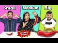 Small Vs Medium Vs Big Food Challenge Part 2 | Hungry Birds Small Vs Medium Vs Big Food Challenge Part 2 | Hungry Birds