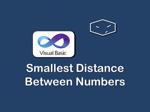 smallest distance between 3 numbers in vb net