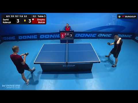 16:45 Serhii Kalenyk - Dmytro Batiuk 14.08.2023 TT Euro.Cup Ukraine Professional. TABLE 3