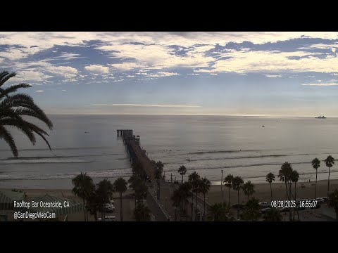 The Rooftop Bar (Fixed Wide West) | Oceanside, CA | San Diego Web Cam