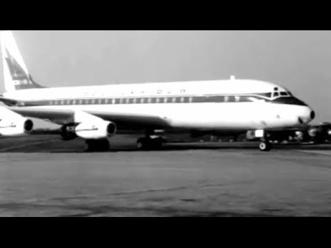 Douglas DC-8 Prototype - "Landing Amsterdam" - 1959