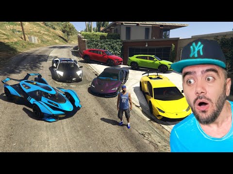 FRANKLIN GARAJINA LAMBORGHINI ARABALARI DOLDURDU - GTA 5 MODS