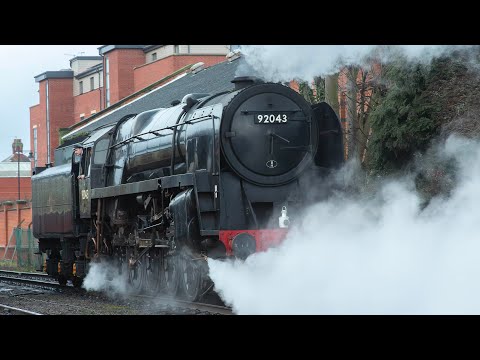 Great Central Railway Winter Steam Gala 2026 - 9F 92134 as 92043 plus Freight & Passenger Trains.