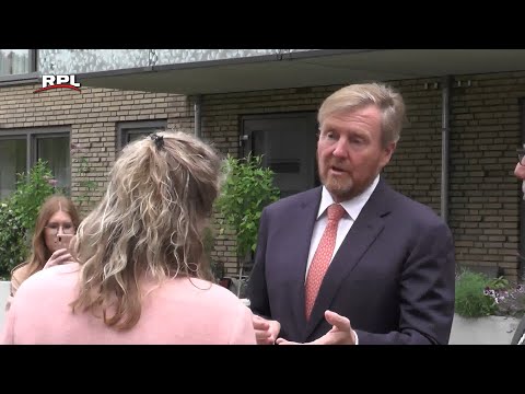 koning op bezoek in Woerden