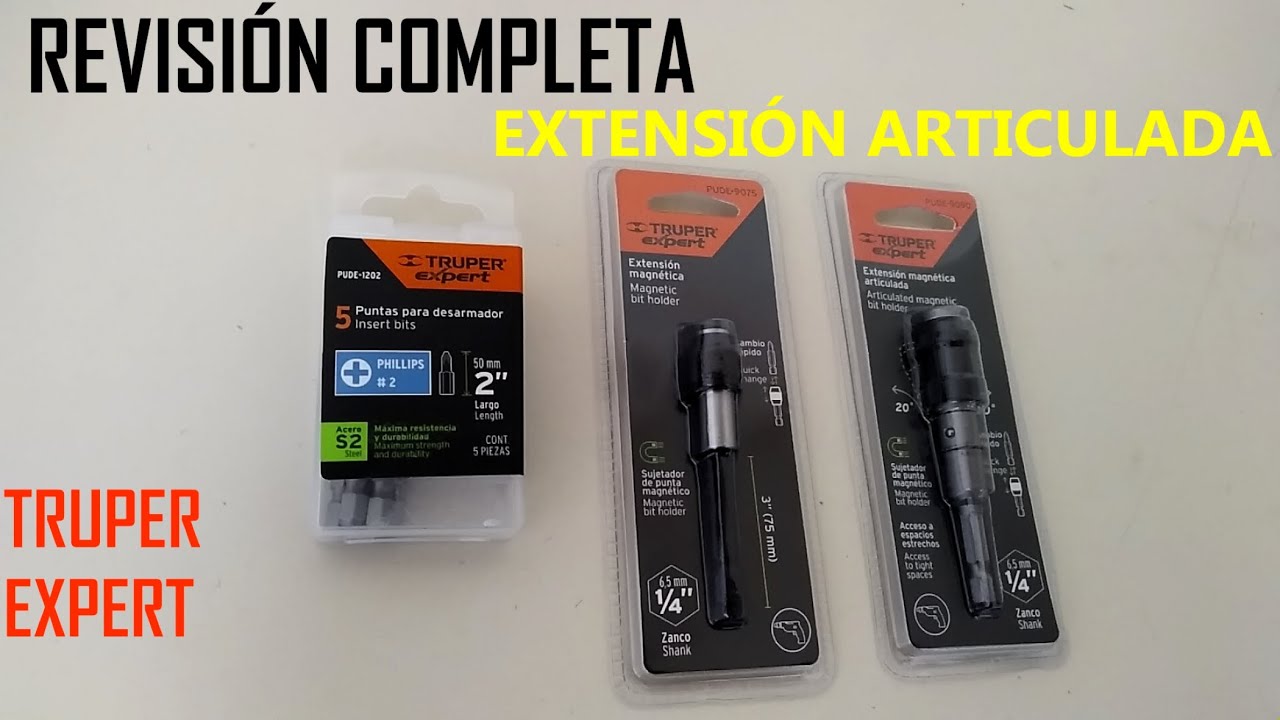 EXTENSIONES Y PUNTAS MAGNÉTICAS TRUPER | PARA TALADRO