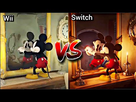 Disney Epic Mickey: Rebrushed Intro Cutscene Comparison (Side-by-Side)