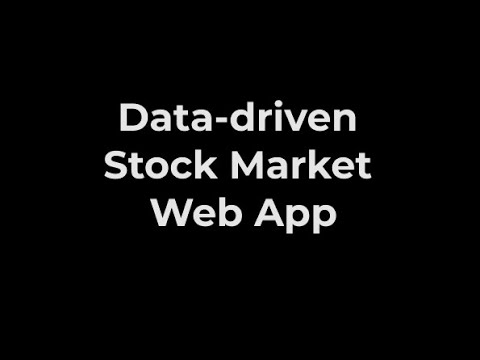 Data-Driven Stock Market Web App with Python, Streamlit, Pandas and Yfinance