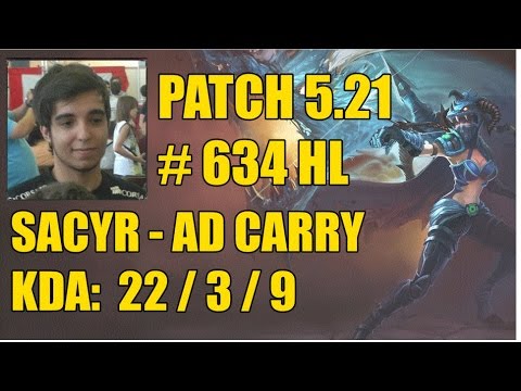 RED SacyR   ADC  Vayne vs Caitlyn   BR Challenger 788 PDL #634 Highlights