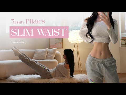 Get a Snatched Waist in 5 Mins | Secret Pilates Ritual (No Cap)