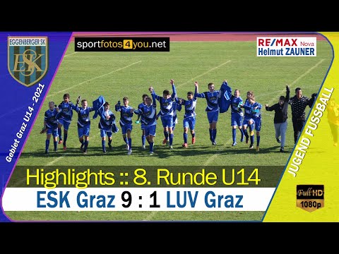 🔶 U14 - 8. Runde Gebiet Graz ⚽️ ESK Graz 🆚 LUV Graz ⚽️ vom 30.10.2021
