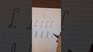 Letra Cursiva L #caligrafia #letracursiva #educativo #atividadepedagógica #escola #educação #abc