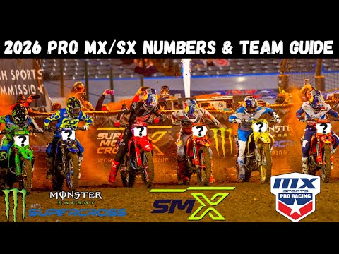 WHO’S RACING WHERE?! Your ULTIMATE Guide to the 2026 Pro Motocross/Supercross Numbers & Teams! 