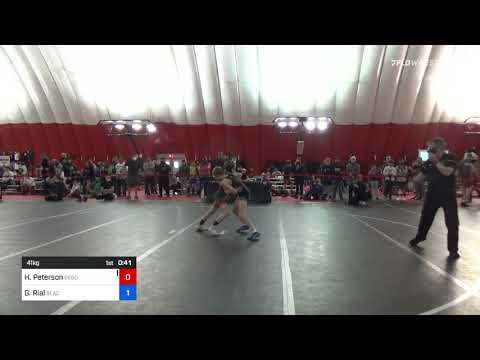 41 Kg Round Of 16 - Haakon Peterson, Sebolt Wrestling Academy Vs Griffin Rial, Black Fox Wrestling