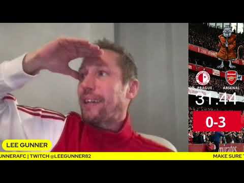 SLAVIA PRAGUE 0-4 ARSENAL - LEE GUNNER LACAZETTE GOAL REACTION