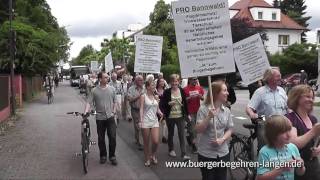 preview picture of video 'Pro Bannwald Demo Langen 12.06.2010'