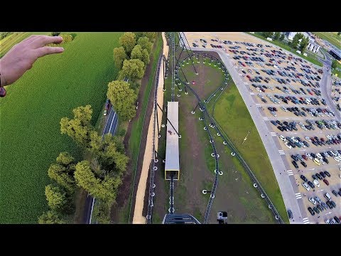 Hyperion - Mega Coaster at Energylandia - Front Row POV (opening day)