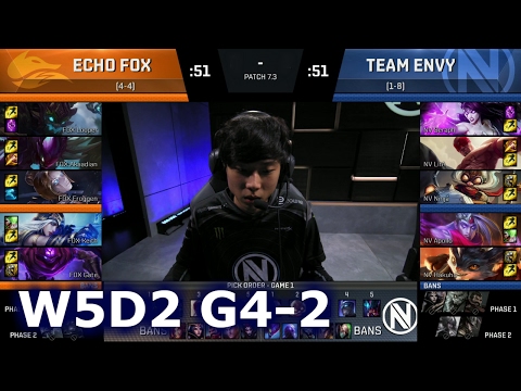 Team EnVyUs vs Echo Fox Game 2 | S7 NA LCS Spring 2017 Week 5 Day 2 | NV vs FOX G2 W5D2