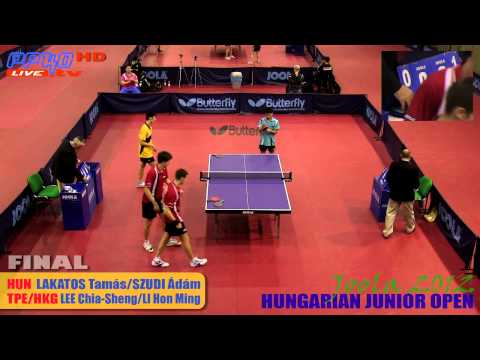 Joola Hungary 2012 - Boys Doubles FINAL HUN vs. TPE/HKG