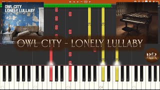 Owl City - Lonely Lullaby (Accompaniment, Synthesia Piano Tutorial)