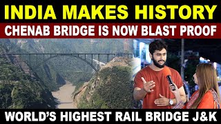 India Makes History | Chenab Bridge Is Now BLAST PROOF | Pakistan Public Reaction | Sana Amjad