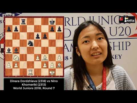 Dinara Dordzhieva throws open the girls section by beating Nino Khomeriki