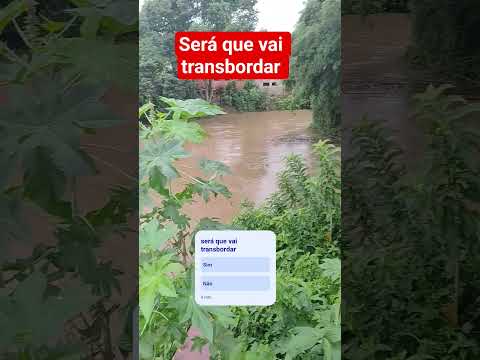 Rio verde em Soledade de Minas #enchente #rio #chuva #shorts #viral