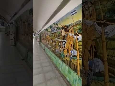 💚 los dibujos bonitos de la estación 🚇 "9 de julio" linea D 🟢