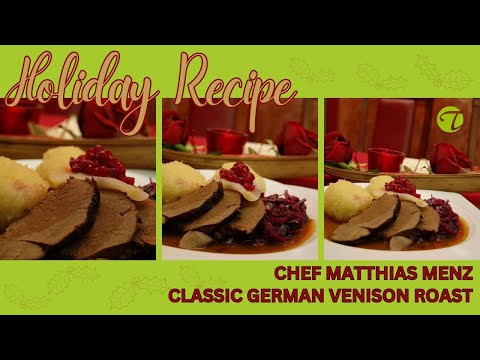 English version: The Ultimate German Venison Roast 🦌 | A Classic Holiday Dish by Chef Matthias Menz