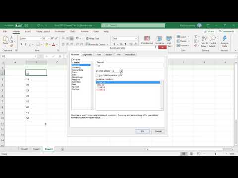 How to Convert Text to Numbers in Excel - Office 365