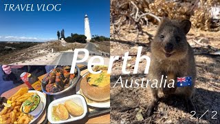 【Australia Trip🇦🇺】パース②|世界一幸せな動物に会いに行く|定番スポット|クオッカ|ロットネスト島|フリーマントル|グルメ|カフェ