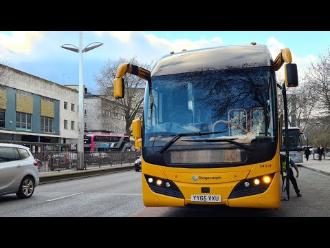 Stagecoach Southwest Volvo B11RT Elite YY65 VXU (54319) on a Falcon to Bristol
