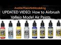 UPDATED: How to airbrush Vallejo Model Air paints.
