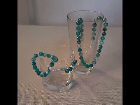 Миниатюра изображения товара Бусы Wolves Агат 3036 (синий)