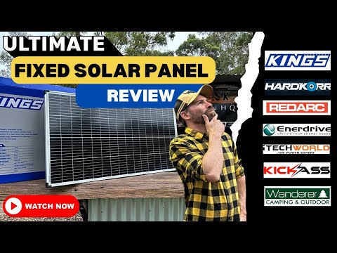 WATCH this BEFORE buying a FIXED Solar PANEL!! Enerdrive, Kings, Redarc, Itecword, kickass, Hardkorr
