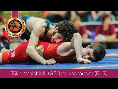BRONZE FS - 55 kg: T. VANISHVILI (GEO) df. A. KHADARTSEV (RUS), 8-6