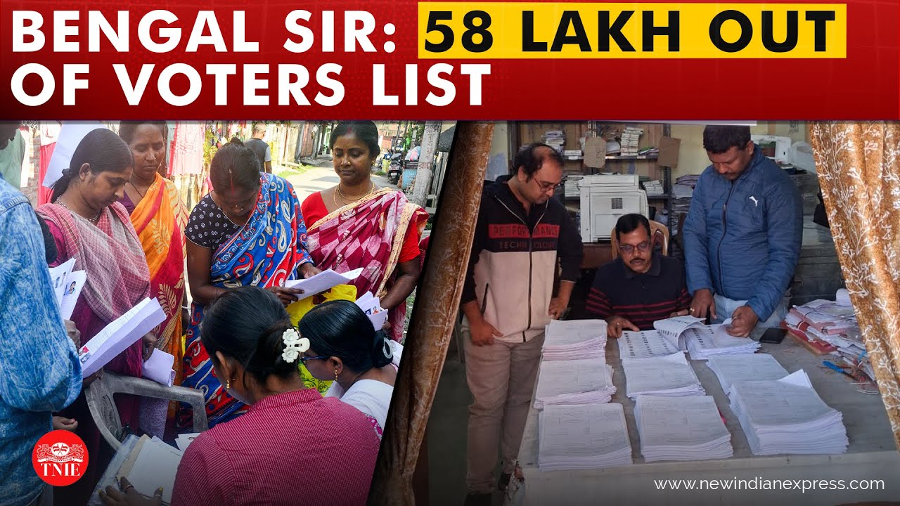 Bengal SIR: Election commission releases draft electoral list, 58 lakh voters deleted