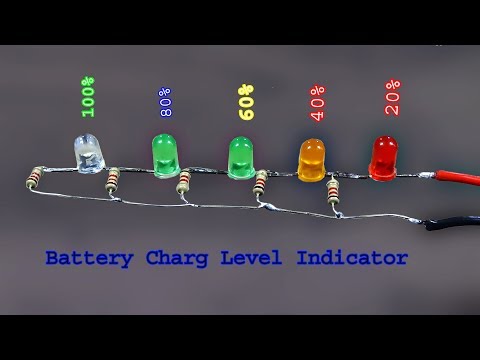 How to make a Battery Level indicator, battery volt level indicator