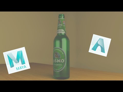 Autodesk Maya | 3d Moddeling Beer Bottle | Timelapse