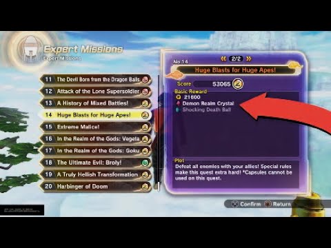 How To Get Demon Realm Crystals In Xenoverse 2!