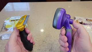 FURMINATOR VS HERTZKO Dog Brush AMAZON'S BEST SELLING DOG BR