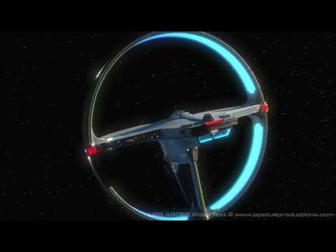Star Trek inspired - USS Arges into warp