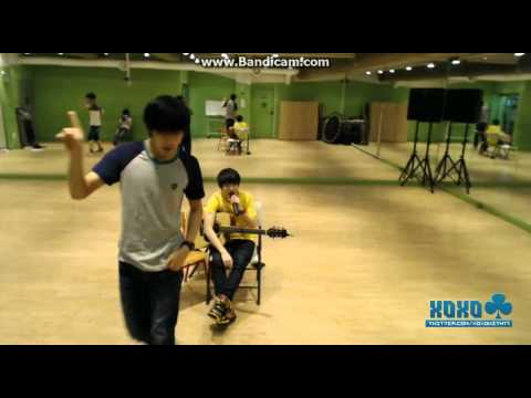 130501 SEVENTEEN singing Not Over You - NU'EST (Full Ver.)