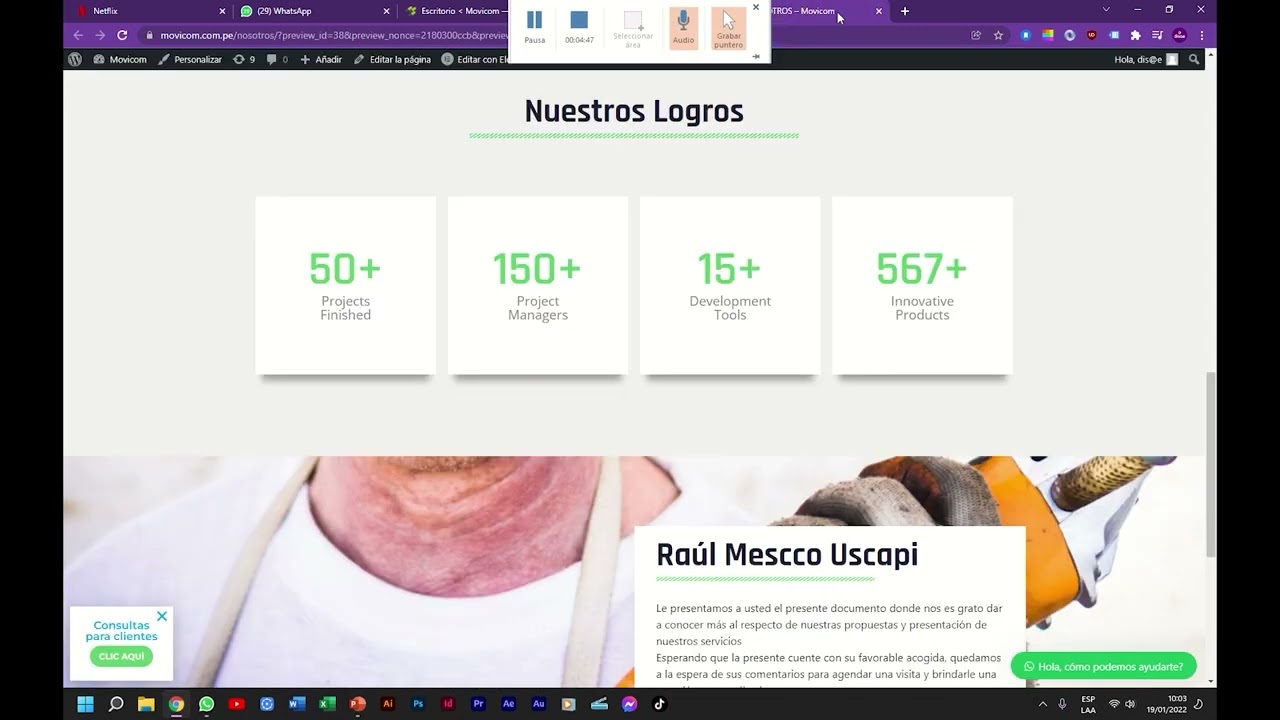 Movicom   Edición de web