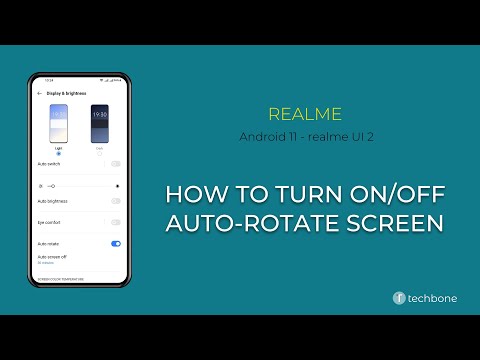 How to Turn On/Off Auto-rotate Screen - realme [Android 11 - realme UI 2]
