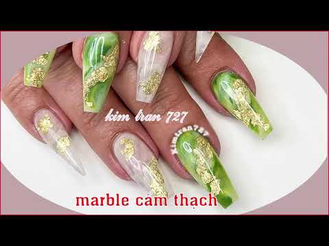 , title : 'Kim Tran Nails | Cách Làm Marble Đá Cẩm Thạch - nail 2021'